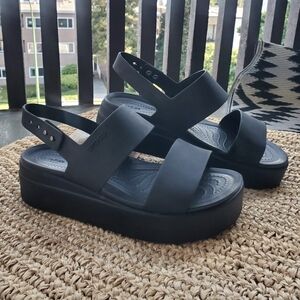 Crocs platform sandals
